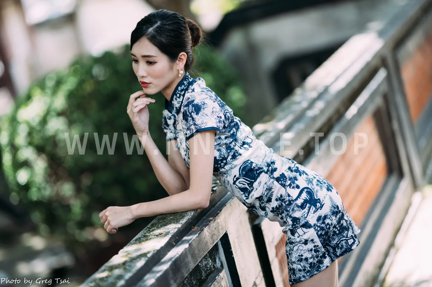 [Mzsock] NO.151 Zhang Jun short cheongsam, stockings, high heels and beautiful legs street photography#[54P]-25